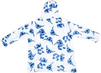 Stitch felpa coperta con cappuccio per bambini 7-14 anni blu