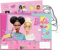 Barbie blocco da disegno con adesivi - 40 fogli giocattolo creativo