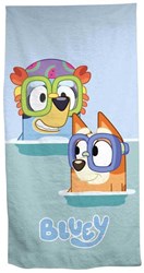 Lobbes telo mare Bluey - Asciugamano bambini 140x70cm cotone
