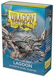 Asmodee Dragon Shield bustine proteggi carte Lagoon formato giapponese 60 pezzi