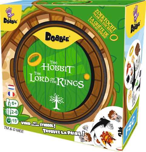 Asmodee Dobble gioco di carte Lord of the Rings per bambini e adulti