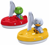 Aquaplay barche a vela giocattolo - 2 pezzi con personaggi per bagno e pista d'acqua-2