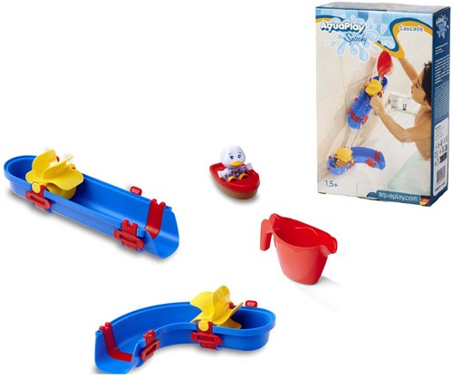 Aquaplay giocattolo da bagno Sploshy Cascade pista d'acqua con accessori-3