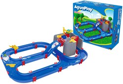 Aquaplay pista d'acqua con gru e pompa ad acqua - pista colorata per bambini
