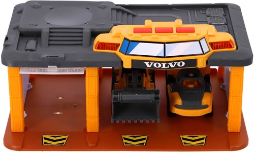 Dickie stazione di costruzione giocattolo con gru, luci e suoni - veicoli Volvo-3