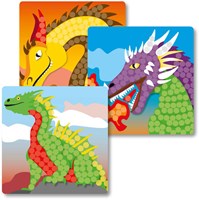 PlayMais carte mosaico set gioco Fantasy Dragon creativo-2