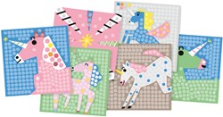 PlayMais set creativo mosaico carte unicorno giocattolo colorato creativo