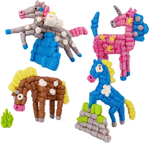 PlayMais Classic set creativo mondo pony - 800 pezzi giocattolo creativo-2