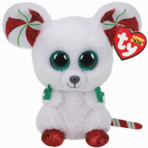 Ty peluche Beanie Boo's topo di Natale giocattolo morbido 15cm regalo
