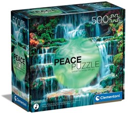 Clementoni puzzle 500 pezzi Peace mindfulness glow in the dark