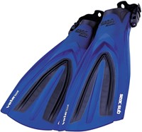 Seac-Sub pinne da nuoto VELA Flex blu nero cinturino regolabile S-M
