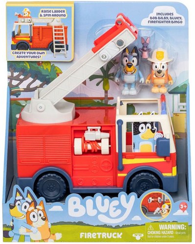 Moose Camion dei Pompieri Bluey con Personaggi Bluey e Bingo