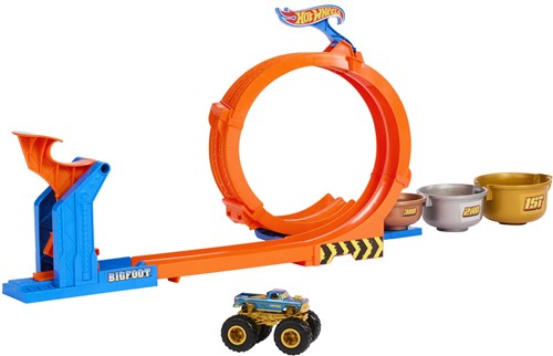 Hot Wheels Monster Trucks Pista Looping - Set Sfida Trofeo Bigfoot-2