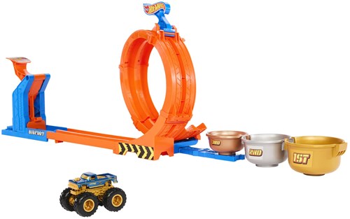 Hot Wheels Monster Trucks Pista Looping - Set Sfida Trofeo Bigfoot-3