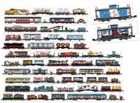 Banana Panda puzzle treno giocattolo - Mix and Match Treni 54 pezzi-2