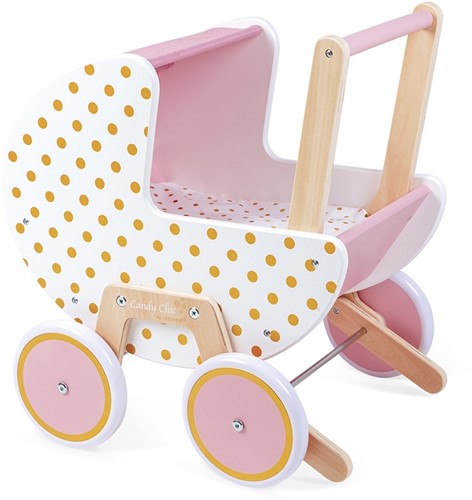 Janod Candy Chic - Carrozzina per bambole