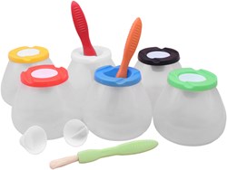 Eduplay barattoli per pittura giocattolo bambini con coperchio e tappo multicolore