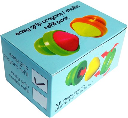 Eduplay ricariche per pastelli - Easy Grip - 6 pezzi - multicolore