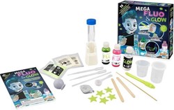 Buki Mega Glow & Fluo set di gioco - Esperimenti glow in the dark per bambini