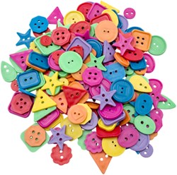 Eduplay bottoni per lavoretti - bottoni colorati per bricolage 450 grammi