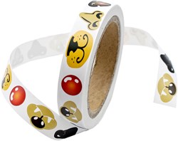 Eduplay giocattolo adesivi - adesivi naso colorati su rotolo 600 pezzi