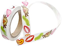 Eduplay giocattolo adesivi - Adesivi bocca su rotolo 600 pezzi multicolore