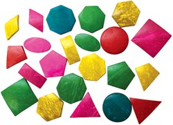 Eduplay forme geometriche giocattolo in guscio di cocco - set colorato 22 pezzi