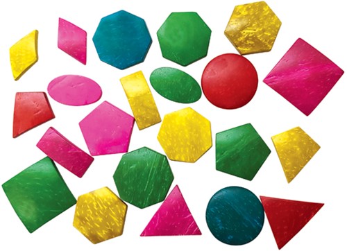 Coconut Shell Geometric Shapes Coloured (22)