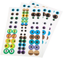 Eduplay adesivi occhi colorati - stickers creativi 204 pezzi