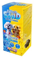 Tuban sabbia cinetica Fluffy Sand - blu e giallo - 2 x 70 g sabbia da gioco-3