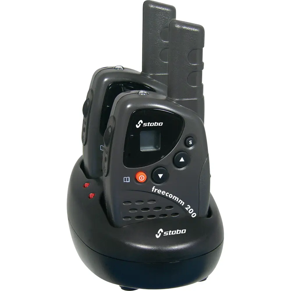 Vedes walkie talkie set stabo freecomm 200 PMR, portata 5km, nero