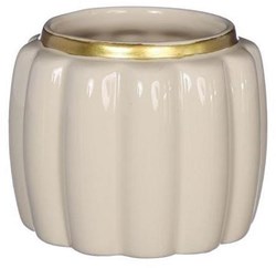 Bloempot Pouff crème Ø9,5xH7,6cm