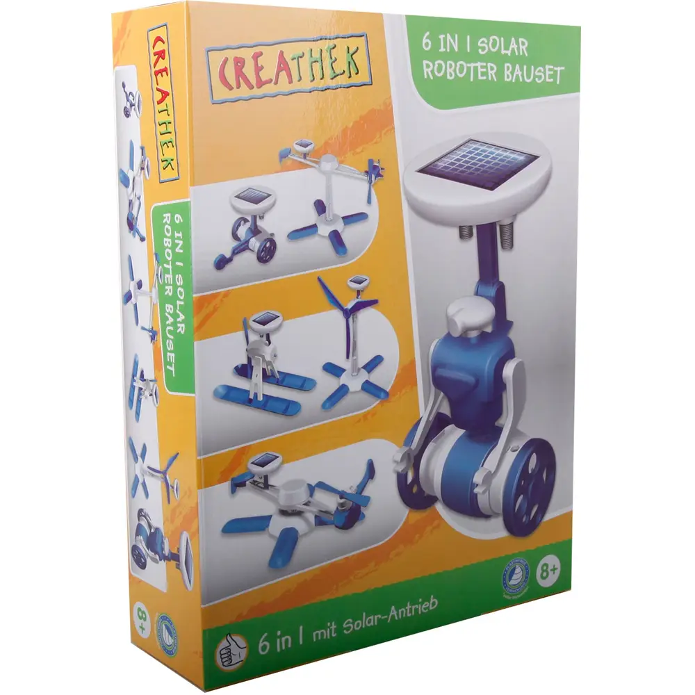 Creathek set robot - Giocattolo educativo solare 6 in 1
