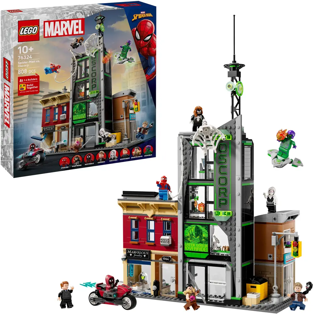 LEGO Super Heroes Spider-Man vs. Oscorp set di costruzione - divertimento