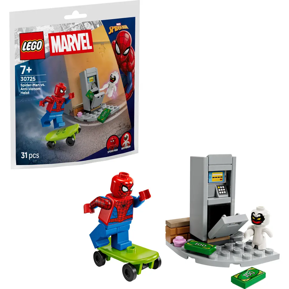 LEGO Super Heroes set di costruzione Spider-Man vs Anti-Venom rapina 30725 Marvel