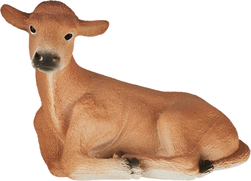 Mojo Giocattolo della fattoria Jersey Calf Lying - 387144