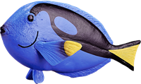 Mojo Sealife speelgoed Blauwe Tang Vis - 387269