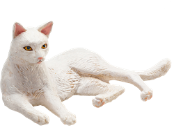 Mojo Giocattolo Pets Gatto Disteso Bianco - 387368