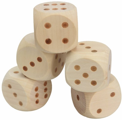 Alert dadi XL in legno gioco da esterno completo con blocco segnapunti-3
