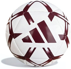 Adidas pallone da calcio Starlancer Club bianco/rosso palla allenamento durevole