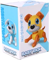 KiddyGo cane robot giocattolo interattivo Baby Rick blu con luci e suoni
