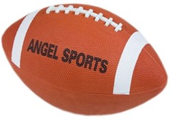 Palla da football americano in gomma bianca - giocattolo sportivo per bambini