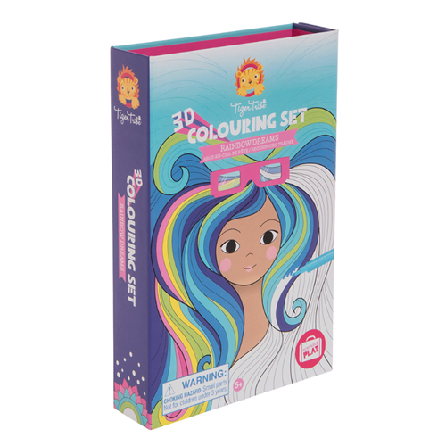 Tiger Tribe set da colorare 3D giocattolo Rainbow Dreams confezione da 2-2
