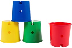 Spordas secchielli da gioco set di 4 - secchielli giocattolo colorati