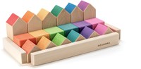 Ocamora giocattolo in legno Houses and Cubes educativo Montessori-2