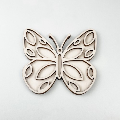FiQ houten vulvorm Vlinder - 12×13 cm