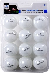 HOT Sports + Toys palline da ping pong bianche 12 pezzi 1 stella competizione 40 mm