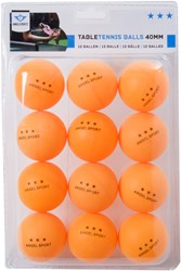 HOT Sports + Toys palline da ping pong arancioni 12 pezzi 3 stelle 40 mm