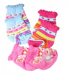 Heless calzini per bambole set colorato 3 paia per bambole 35-46 cm