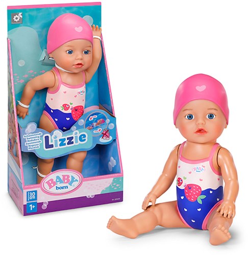 BABY born bambola nuotatrice Lizzie 30cm giocattolo da bagno per bambini
